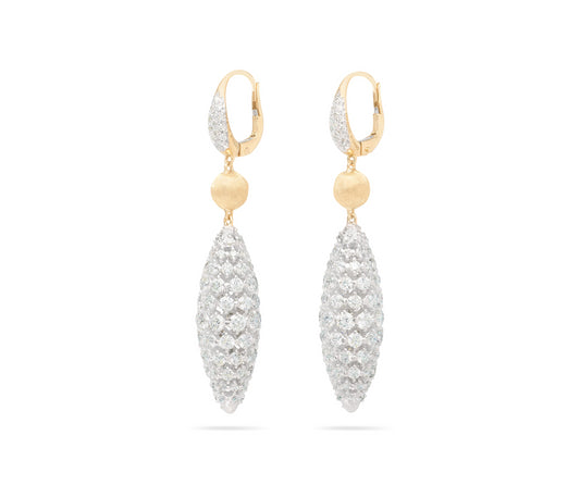 18KY AFRICA ALTA DIAMOND DROP EARRINGS