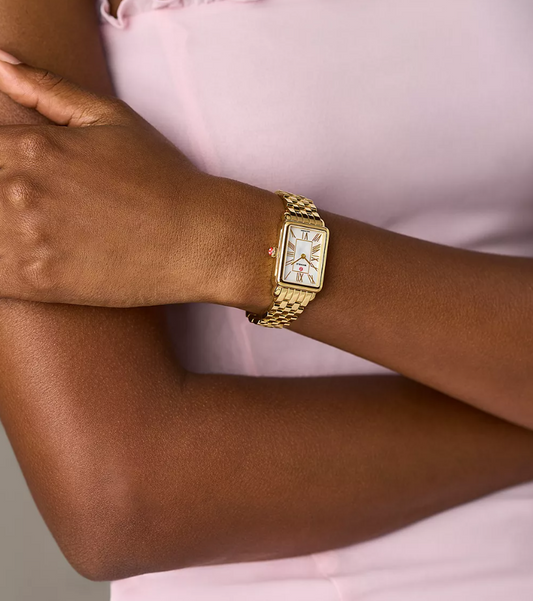 DECO PARK 18K GOLD-PLATED WATCH