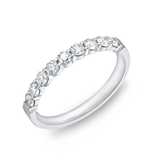PLATINUM PETITE DIAMOND .52CTW BAND
