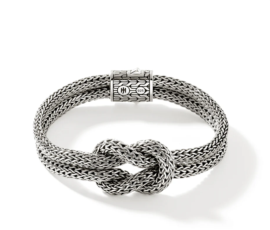 SS LOVE KNOT 10MM BRACELET