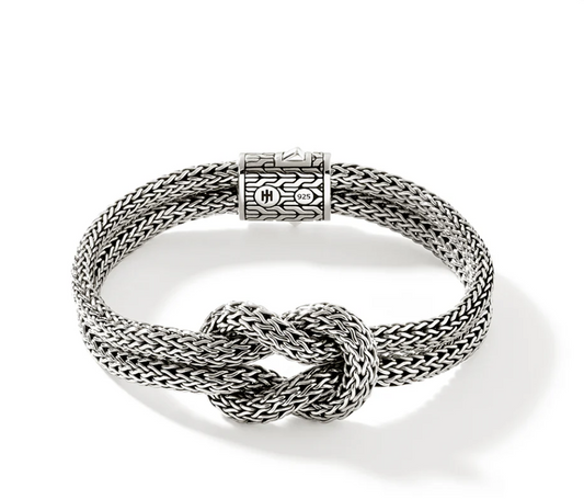 SS LOVE KNOT 10MM BRACELET