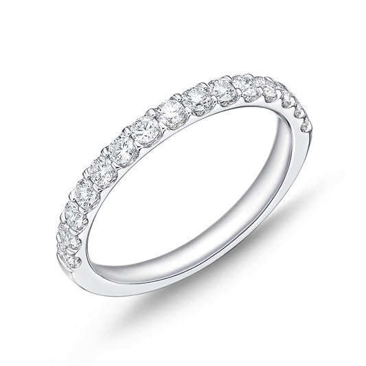 18KW ODESSA DIAMOND HALFWAY WEDDING BAND
