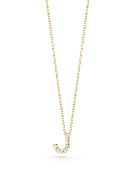 18KY TINY TREASURES DIAMOND LOVE LETTER NECKLACE