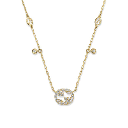 18KY INTERLOCKING G NECKLACE