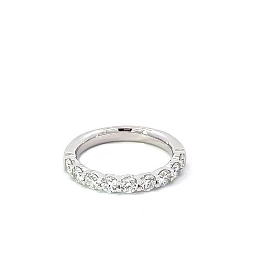 PETITIE PLATIUM DIAMOND HALFWAY BAND