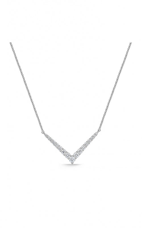 18KW DIAMOND IDENTITY V NECKLACE