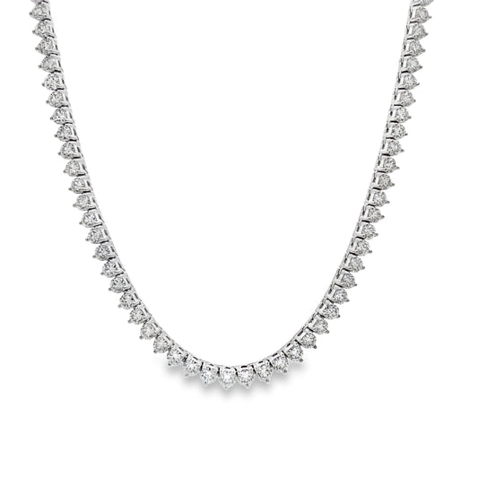 14KW DIAMOND TENNIS NECKLACE