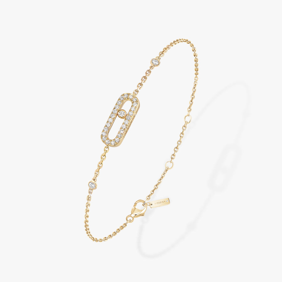 18KY MOVE UNO DIAMOND BRACELET