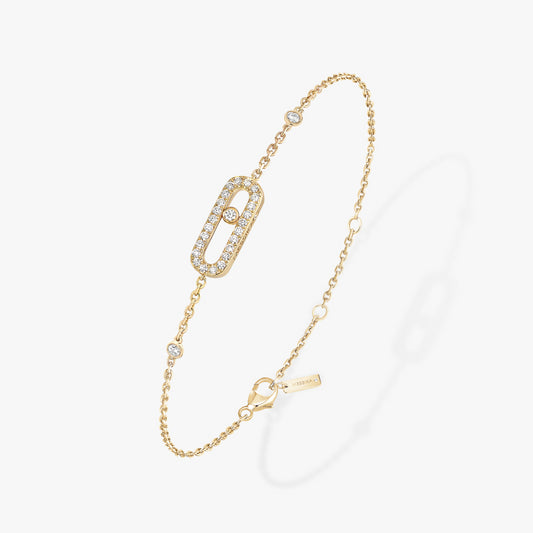 18KY MOVE UNO DIAMOND BRACELET