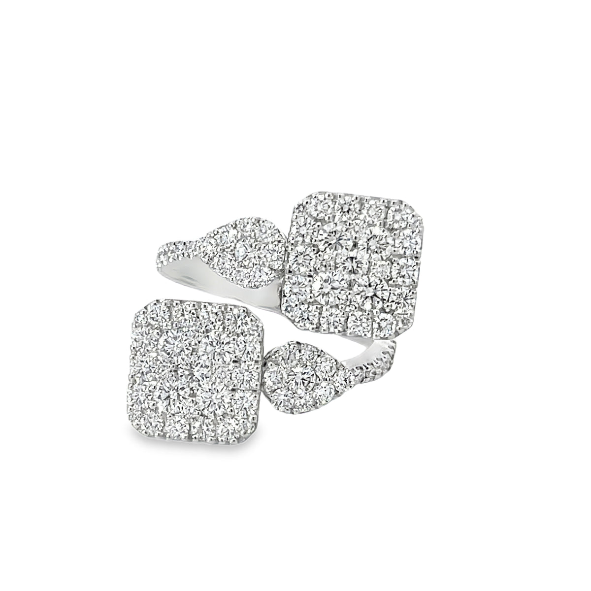 18KW DIAMOND BYPASS FASHION RING