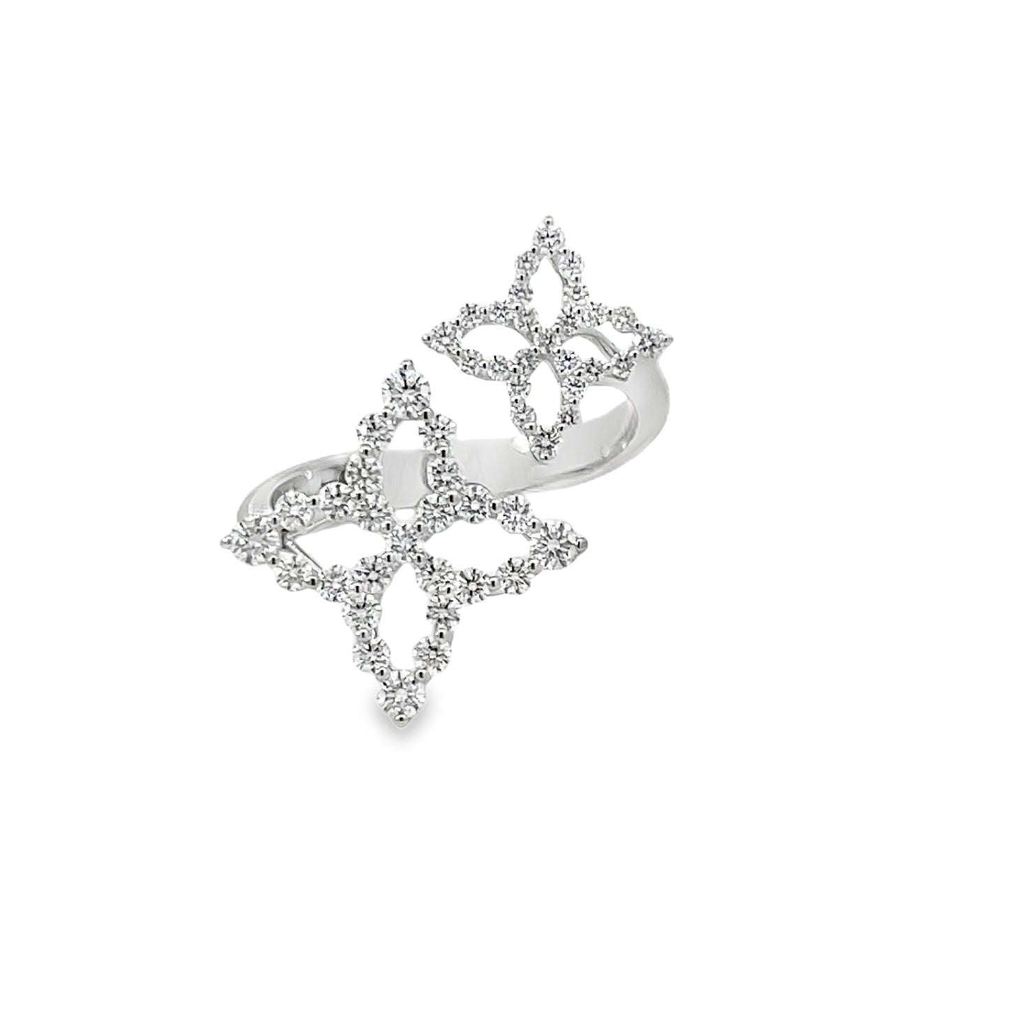 18KW DIAMOND PRINCESS BYPASS RING
