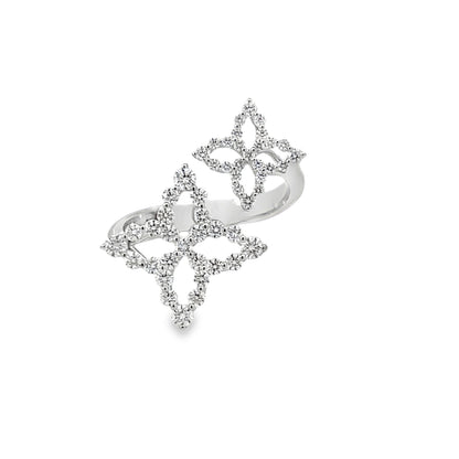 18KW DIAMOND PRINCESS BYPASS RING