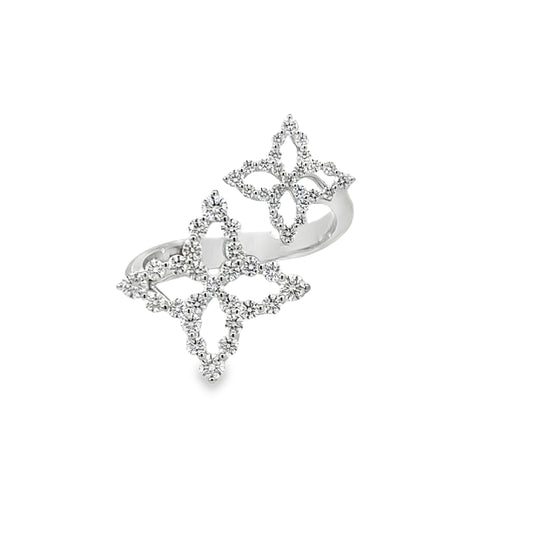 18KW DIAMOND PRINCESS BYPASS RING