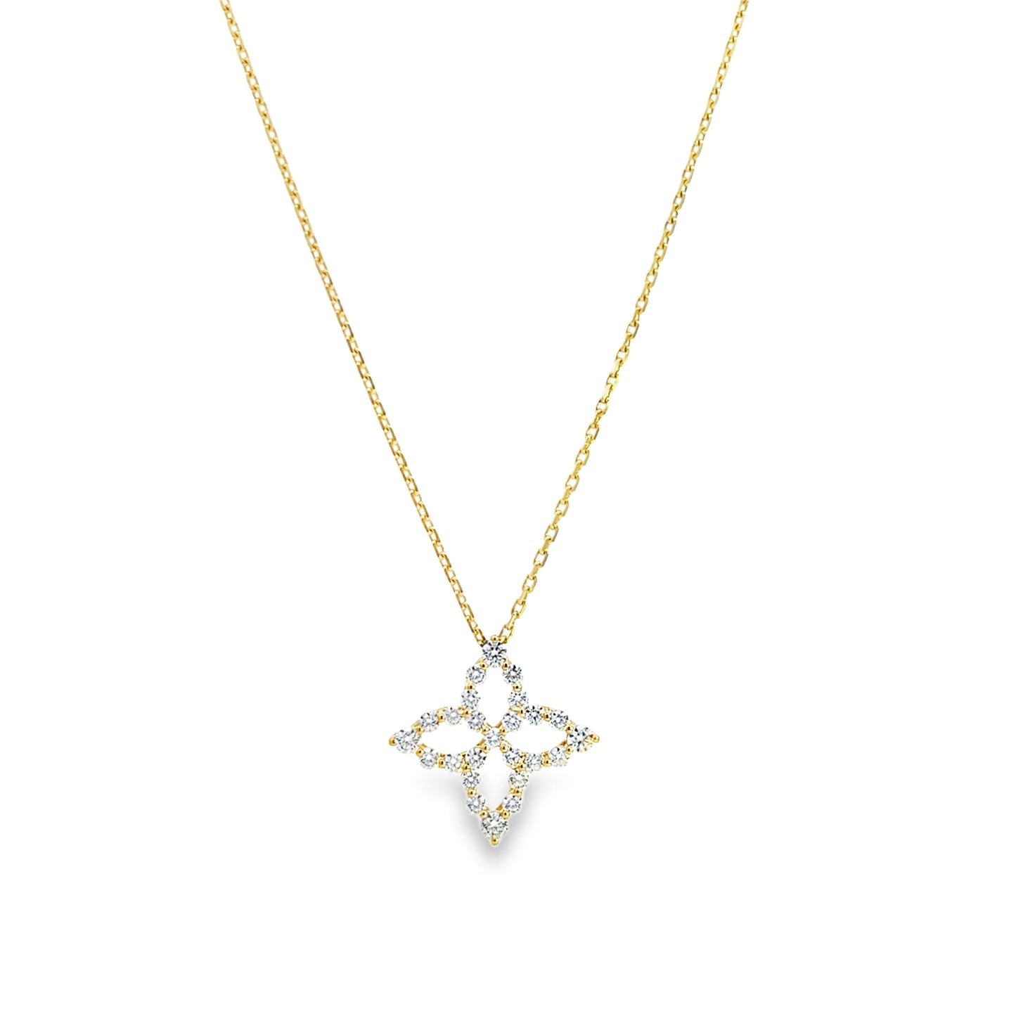 18KY DIAMOND PRINCESS PENDANT