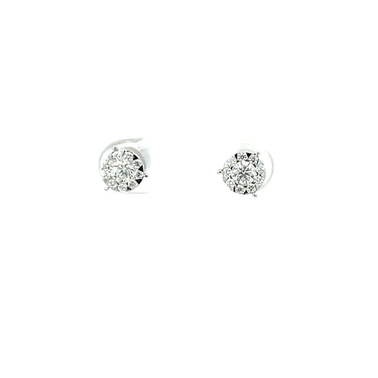 18KW DIAMOND BOUQUET STUDS