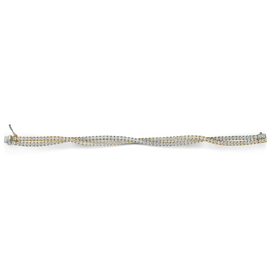 LEO PIZZO 18KW DOUBLE ROW TENNIS BRACELET