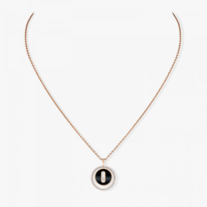 18KR ONYX LUCKY MOVE SMALL NECKLACE