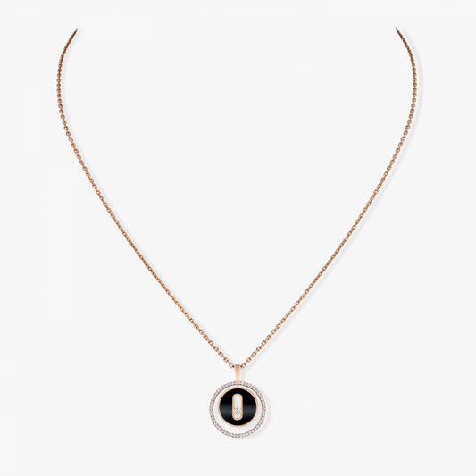 18KR ONYX LUCKY MOVE SMALL NECKLACE