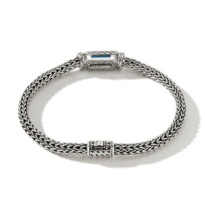 SS 5MM BRAC W/AQUA