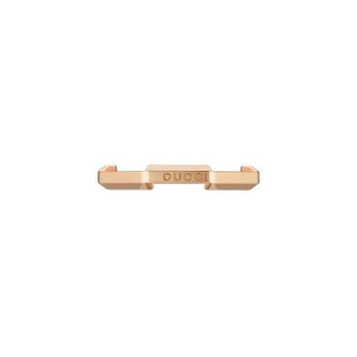 18KR 3MM LINK OF LOVE RING SZ6