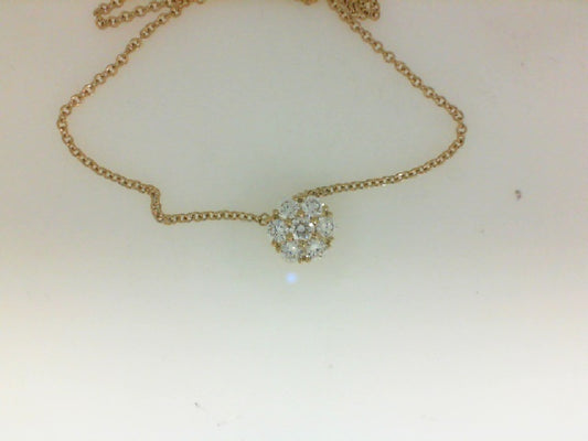 18KY FLORAL DIA .46TW SN# 1192697-1