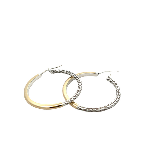 SS/14KY ESSENTIALS MEDIUM HOOP EARRINGS