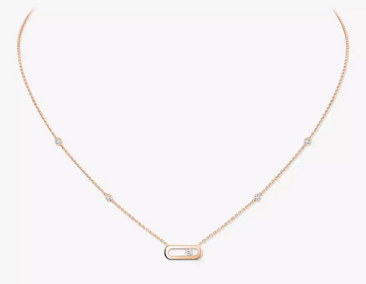 18KP GOLD MOVE UNO NECKLACE