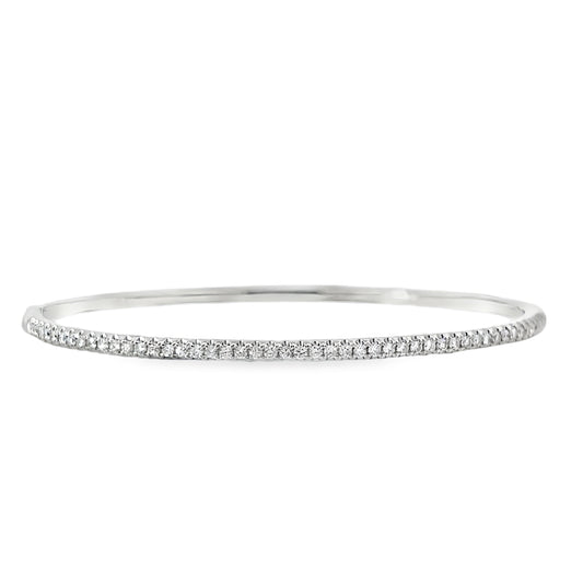 18KW DIAMOND BANGLE BRACELET