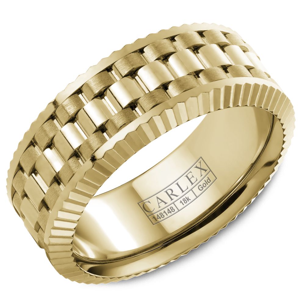 18KY HIGH POLISHED CENTER & SATIN SIDES BAND