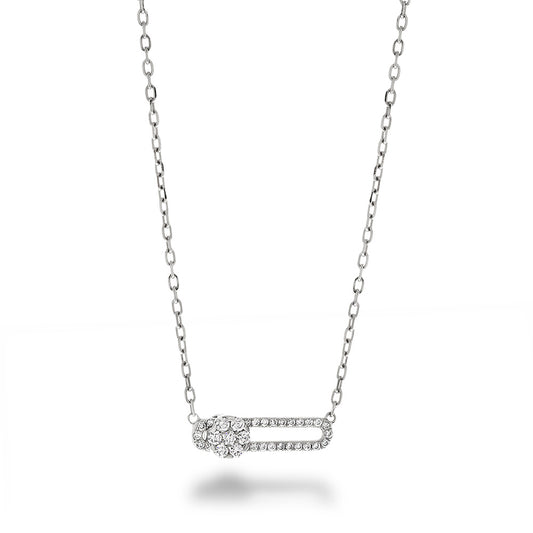 HULCHI BELLUNI 18KW TRESORE DIAMOND STATION NECKLACE