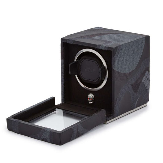 MEMENTO MORI CUB WATVCH WINDER W/COVER BLK
