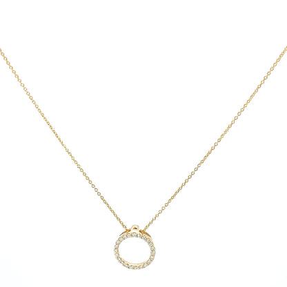 TINY TREASURES SMALL DIAMOND CIRCLE NECKLACE