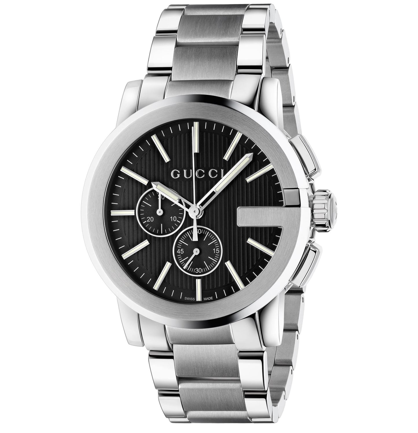 SS 44MM G-CHRONO BLACK DIAL