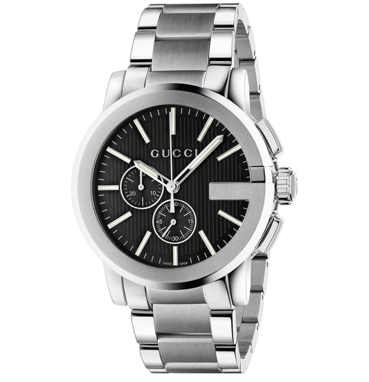 SS 44MM G-CHRONO BLACK DIAL