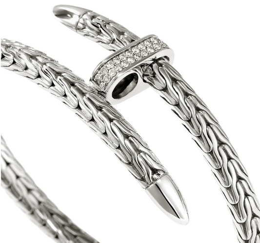 SS SPEAR FLEX DIAMOND BYPASS CUFF