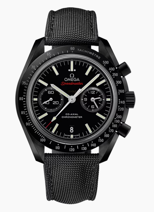 44.25MM BLACK CERAMIC DARK SIDE OF THE MOON BLACK CHRONO DIAL