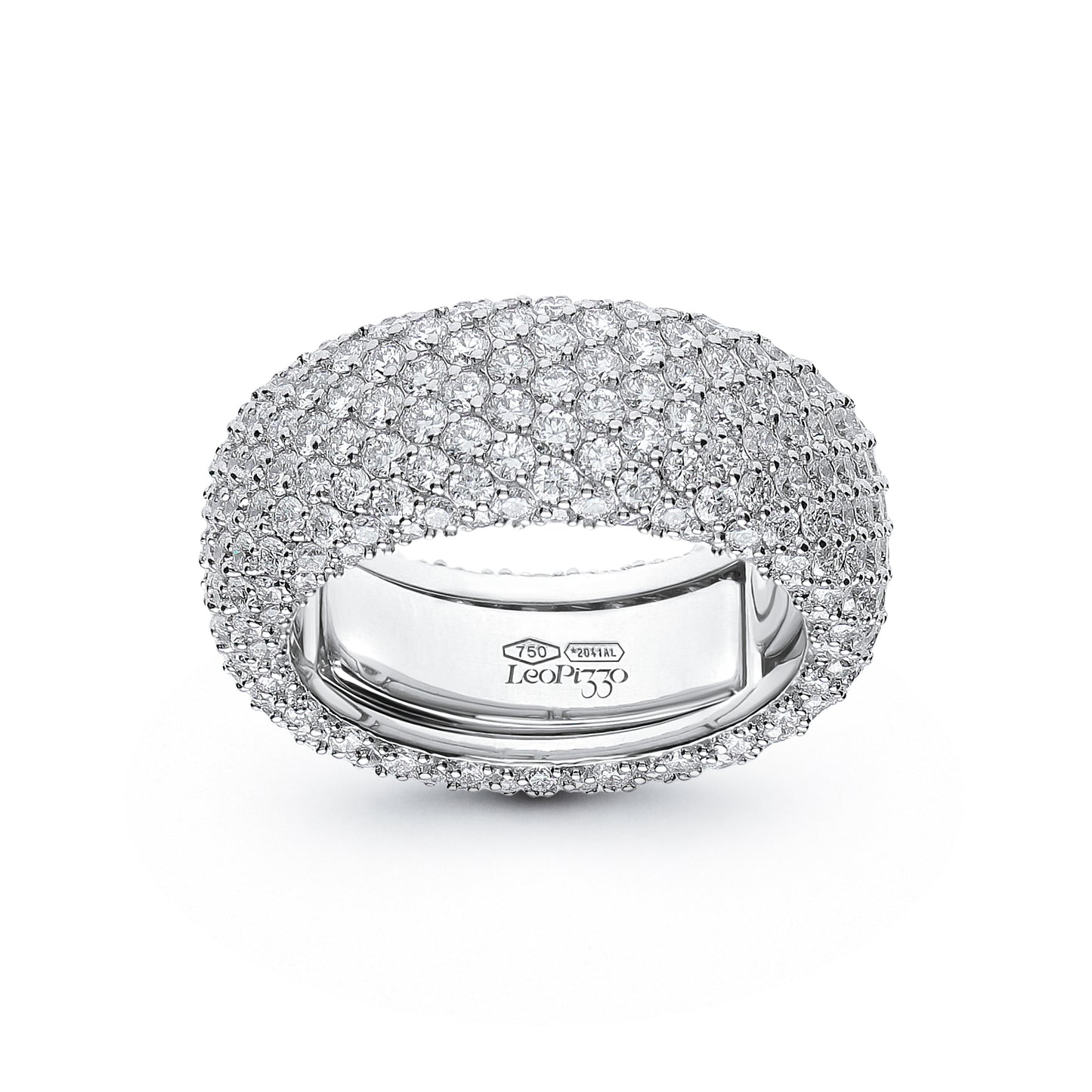 LEO PIZZO 18KW WIDE DIAMOND BAND