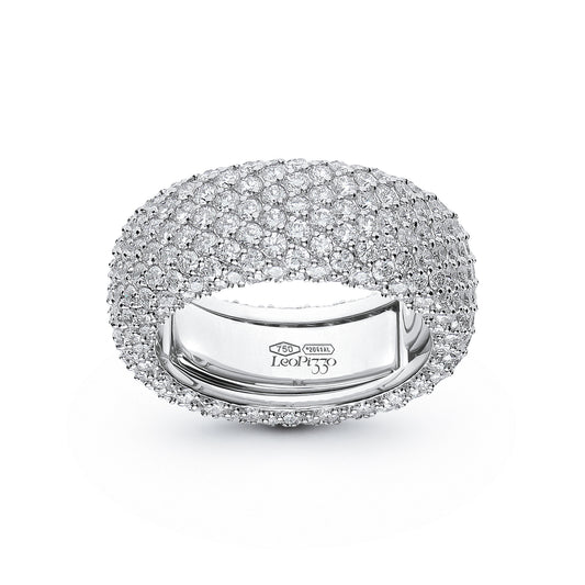 LEO PIZZO 18KW WIDE DIAMOND BAND