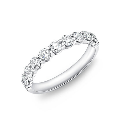 PETITIE PLATIUM DIAMOND HALFWAY BAND
