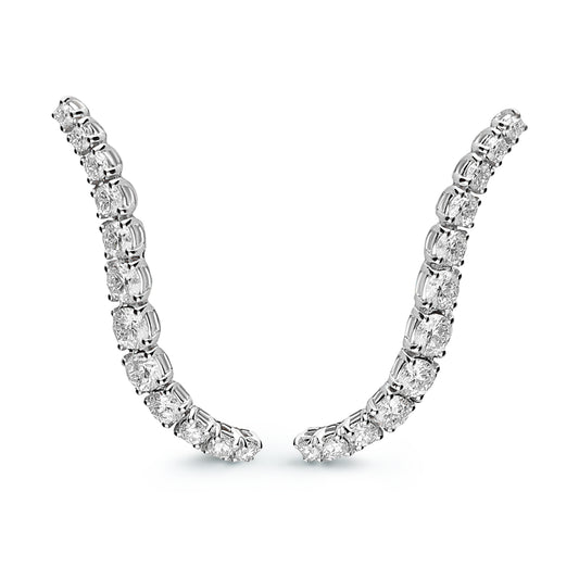 LEO PIZZO 18KW DIAMOND CLIMBER EARRINGS
