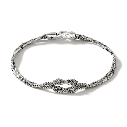 Love Knot Bracelet, Sterling Silver, 3.6MM