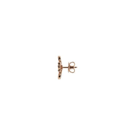18KR GUCCI FLORA DIAMOND ACCENT STUD EARRINGS