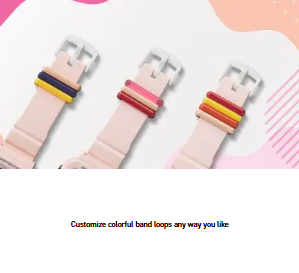 BABY G PINK WITH INTERCHANGEABLE BAND LOOPS