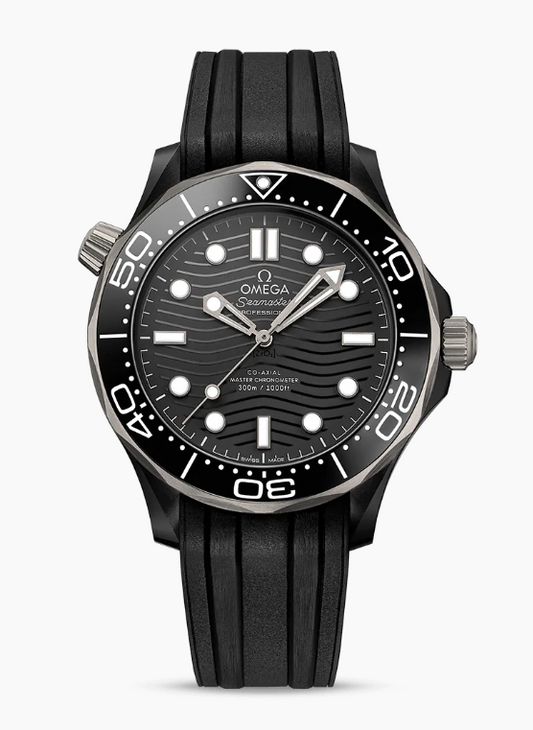 43.5MM CERAMIC/TITANIUM SEAMASTER DIVER 300M BLACK DIAL
