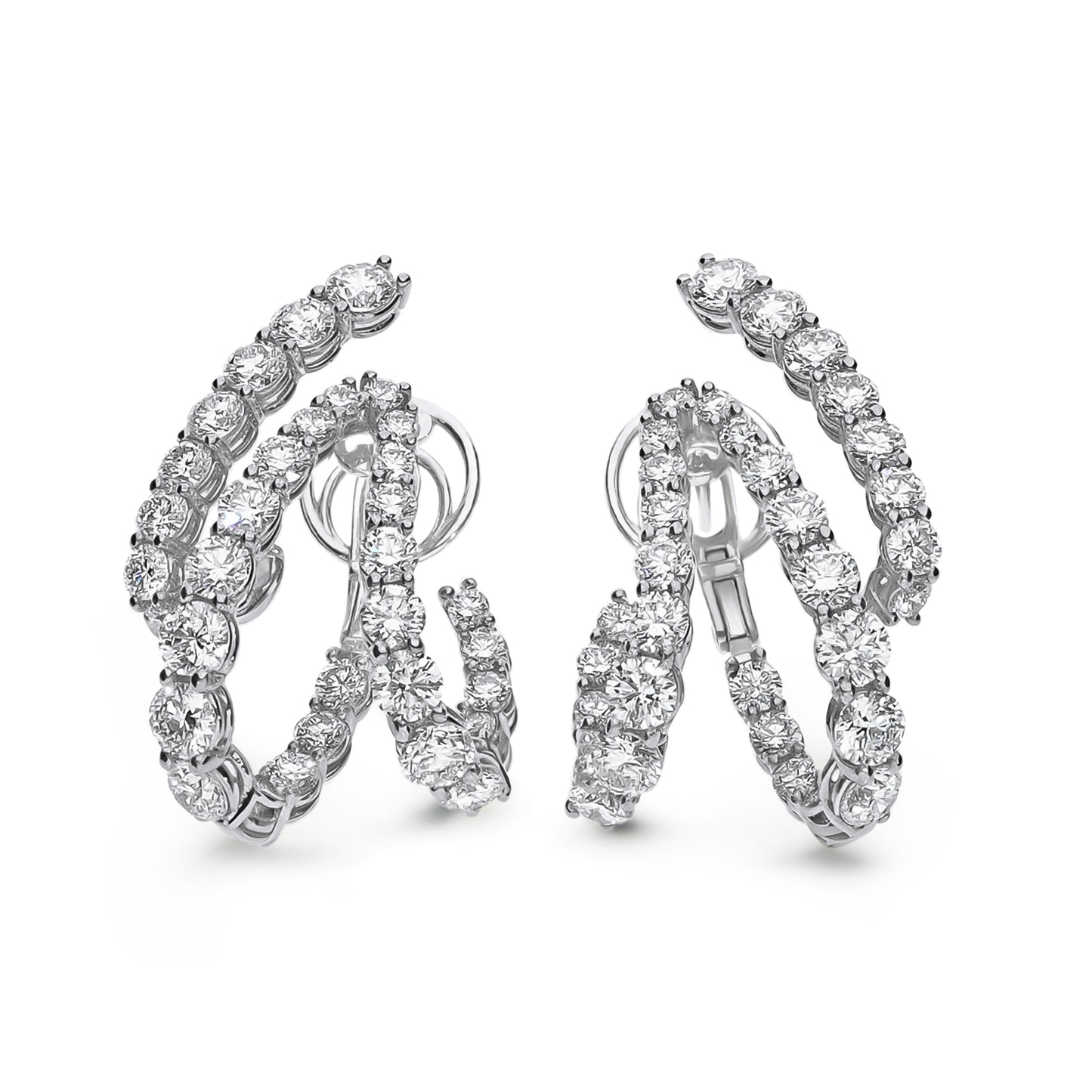 LEO PIZZO 18KW DIAMOND FASHION EARRINGS