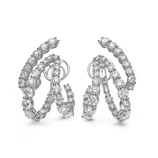LEO PIZZO 18KW DIAMOND FASHION EARRINGS
