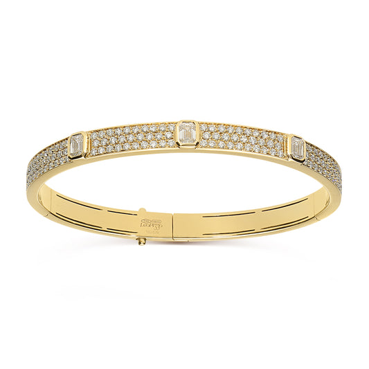LEO PIZZO 18KY DIAMOND FASHION BANGLE