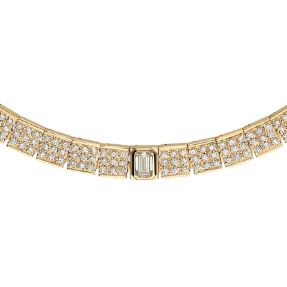 LEO PIZZO 18KY DIAMOND FASHION NECKLACE