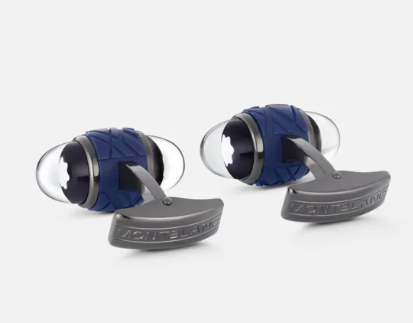 STARWALKER CUFFLINKS IN STEEL AND LACQUER