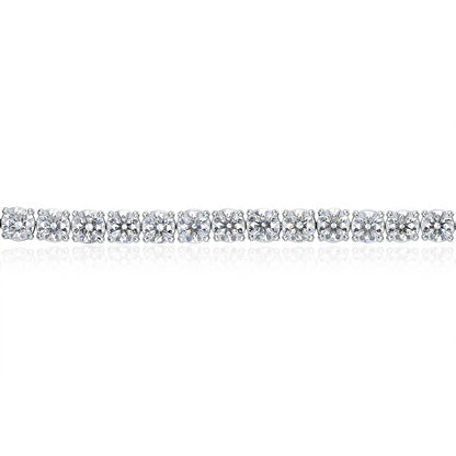 18KW 4PRONG TENNIS BRACELET